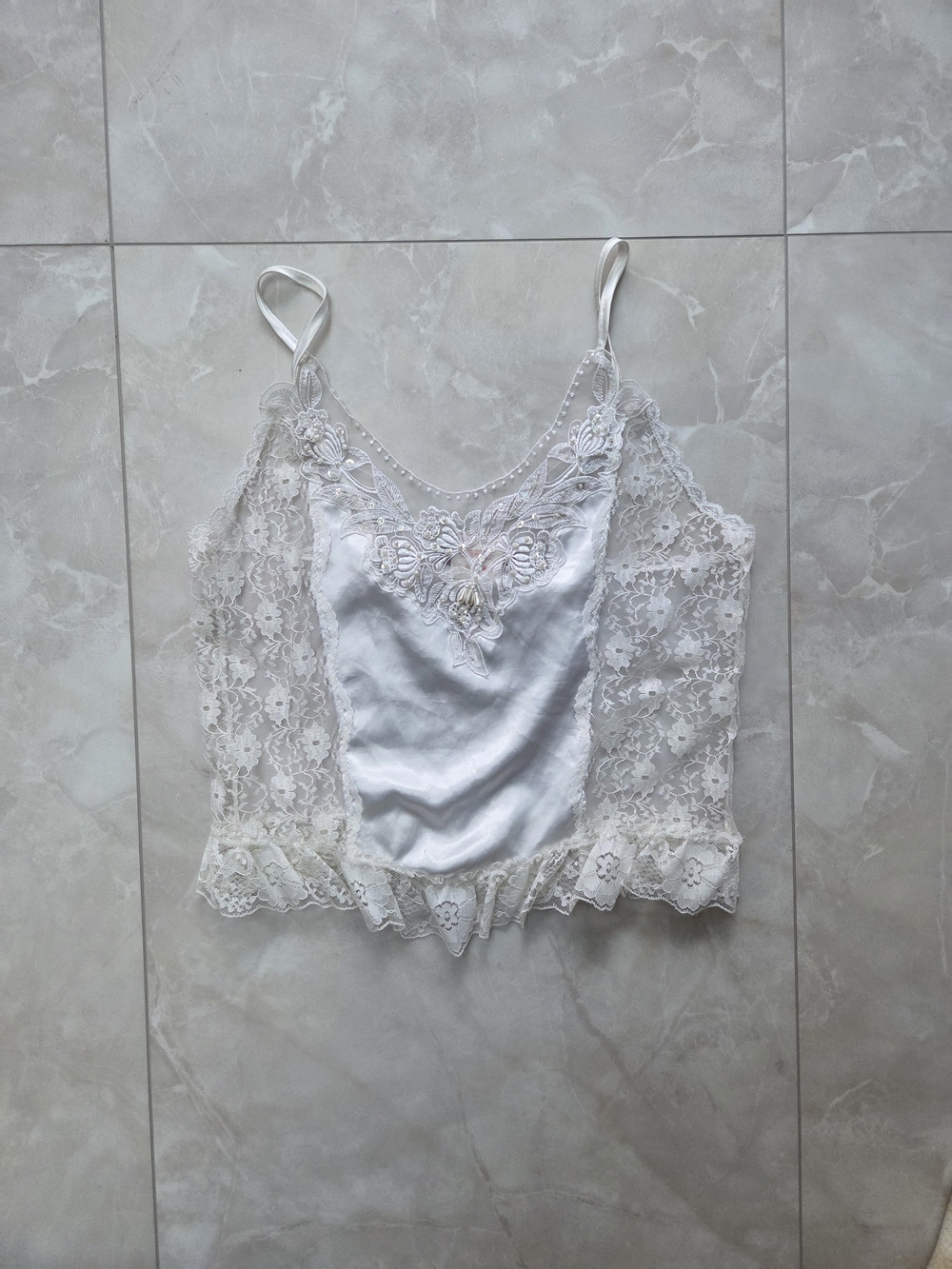 Jessica White Lace Camisole Top